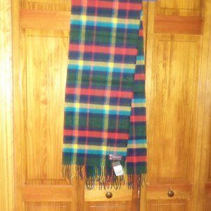 BETTER THAN CASHMERE multi color plaid scarf - new
